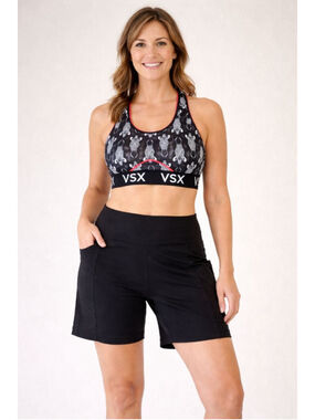 Women's Victoria's Secret XL Black Pink Zebra Print Sports Bra